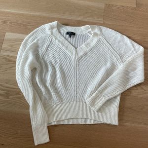 rag & bone White Knit Sweater size small.